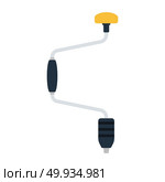 Auger icon. Auger icon. Flat color design. Vector illustration. Стоковая иллюстрация, агентство Ingram Publishing / Фотобанк Лори