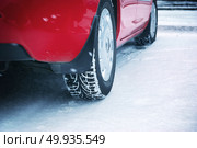 Winter tyres. Element of design.. Winter tyres. Стоковое фото, агентство Ingram Publishing / Фотобанк Лори