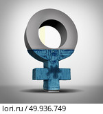 Incontinent woman concept and urinary incontinence symbol as a female symbol with pants wet with urine as a medical condition of bladder control with 3D illustration elements. Стоковое фото, агентство Ingram Publishing / Фотобанк Лори