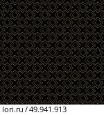 Abstract gold geometric lines pattern on black background luxury. Vector illustration. Стоковая иллюстрация, агентство Ingram Publishing / Фотобанк Лори