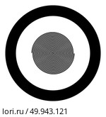 Spiral icon black color in round circle vector illustration. Стоковая иллюстрация, агентство Ingram Publishing / Фотобанк Лори