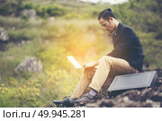 Businessman working hard concept. Стоковое фото, агентство Ingram Publishing / Фотобанк Лори