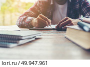 Hipster Businessman Working writing Determine Workspace Lifestyl. Hipster Businessman Working writing Determine Workspace Lifestyle Concept. Стоковое фото, агентство Ingram Publishing / Фотобанк Лори
