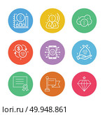 graph , golem , crypto currency , cloud , diamond , jwel , certificate , flag , mobile , icon, vector, design,  flat,  collection, style, creative,  icons. Стоковая иллюстрация, агентство Ingram Publishing / Фотобанк Лори