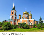 Znamenskaya Church, Orthodox church in Barnaul. Стоковое фото, фотограф Саблин Станислав / Фотобанк Лори