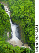 Haew Narok Waterfall is beautiful and very high at Khao yai National, Thailand. Стоковое фото, агентство Ingram Publishing / Фотобанк Лори