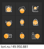 yahoo , tumblr , linkedin , Nexus , nxs , crypto , currency , crypto cuurency , money , exchange , coin , dollar , graph , icon, vector, design,  flat,  collection, style, creative,  icons. Стоковая иллюстрация, агентство Ingram Publishing / Фотобанк Лори