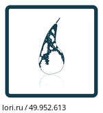 Icon of Pear. Shadow reflection design. Vector illustration. Стоковое фото, агентство Ingram Publishing / Фотобанк Лори