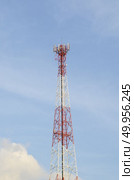 Tower used to locate antennas for communications purposes. Стоковое фото, агентство Ingram Publishing / Фотобанк Лори
