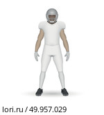 3D realistic American football player. Стоковая иллюстрация, иллюстратор Максим Гребешков / Фотобанк Лори