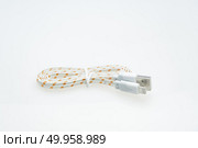 USB cable isolated on white. Стоковое фото, агентство Ingram Publishing / Фотобанк Лори