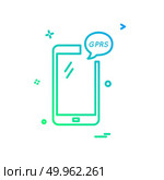 GPRS Phone icon design vector. Стоковая иллюстрация, агентство Ingram Publishing / Фотобанк Лори