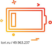 Low battery icon design vector. Стоковая иллюстрация, агентство Ingram Publishing / Фотобанк Лори