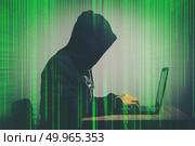 Young hacker working hard on solving online password codes conce. Young hacker working hard on solving online password codes concept. Стоковое фото, агентство Ingram Publishing / Фотобанк Лори
