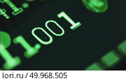 AI Generative Green Binary Code Numbers on Black Screen, Abstract Matrix Background. Стоковое AI-видео, аниматор Spirit River / Фотобанк Лори