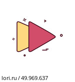 Forward Media icon design vector . Стоковая иллюстрация, агентство Ingram Publishing / Фотобанк Лори