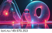 AI Generative Abstract Smooth Rounded Shapes Figure Modern Art Background. Стоковое AI-видео, аниматор Spirit River / Фотобанк Лори