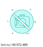 Camera not allowed icon design vector. Стоковая иллюстрация, агентство Ingram Publishing / Фотобанк Лори