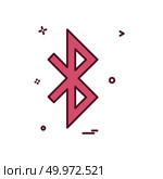Bluetooth icon design vector. Стоковая иллюстрация, агентство Ingram Publishing / Фотобанк Лори