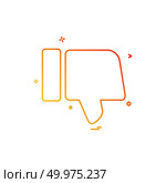 Dislike icon design vector . Стоковая иллюстрация, агентство Ingram Publishing / Фотобанк Лори