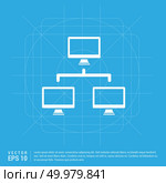 Hierarchical network icon . Стоковая иллюстрация, агентство Ingram Publishing / Фотобанк Лори