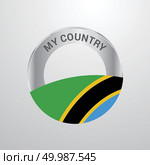 Tanzania My Country Flag badge. Стоковая иллюстрация, агентство Ingram Publishing / Фотобанк Лори