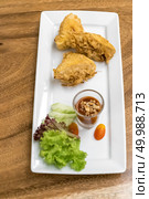Deep fried tofu and taro. Стоковое фото, агентство Ingram Publishing / Фотобанк Лори