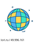 glob map icon vector design. Стоковая иллюстрация, агентство Ingram Publishing / Фотобанк Лори