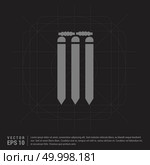 Cricket Bails Icon - Black Creative Background - Free vector icon. Стоковая иллюстрация, агентство Ingram Publishing / Фотобанк Лори