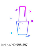 Nailpolish icon design vector. Стоковая иллюстрация, агентство Ingram Publishing / Фотобанк Лори