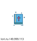 Holy Bible icon design vector . Стоковая иллюстрация, агентство Ingram Publishing / Фотобанк Лори