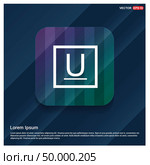 Underline Icon - Free vector icon. Стоковая иллюстрация, агентство Ingram Publishing / Фотобанк Лори