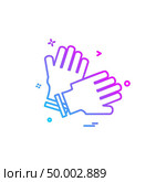 Championship, cricket, gloves, keeper  icon vector design. Стоковая иллюстрация, агентство Ingram Publishing / Фотобанк Лори