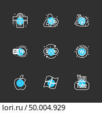 apple , windows , youtube , Nexus , nxs , crypto , currency , crypto cuurency , money , exchange , coin , dollar , graph , icon, vector, design,  flat,  collection, style, creative,  icons. Стоковая иллюстрация, агентство Ingram Publishing / Фотобанк Лори
