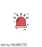 alarm flasher light red warning icon vector desige. Стоковая иллюстрация, агентство Ingram Publishing / Фотобанк Лори