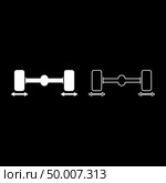 Fix car wheels Computer wheel balancer icon set white color vector illustration flat style simple image. Стоковая иллюстрация, агентство Ingram Publishing / Фотобанк Лори