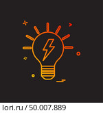 blub power electric icon vector design. Стоковая иллюстрация, агентство Ingram Publishing / Фотобанк Лори