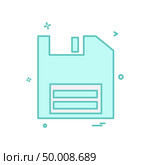 Floppy icon design vector. Стоковая иллюстрация, агентство Ingram Publishing / Фотобанк Лори