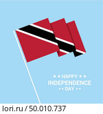 Trinidad and tobago Independence day typographic design with flag vector. Стоковая иллюстрация, агентство Ingram Publishing / Фотобанк Лори