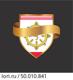 Sikkim flag Golden badge design vector. Стоковая иллюстрация, агентство Ingram Publishing / Фотобанк Лори