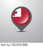 Tonga Map Pin. Стоковая иллюстрация, агентство Ingram Publishing / Фотобанк Лори
