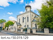 Старообрядческая церковь Покрова Пресвятой Богородицы Остоженской общины весной. Турчанинов переулок, дом 4, стр. 1. Москва. Редакционное фото, фотограф E. O. / Фотобанк Лори
