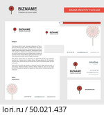 Lollypop  Business Letterhead, Envelope and visiting Card Design vector template. Стоковая иллюстрация, агентство Ingram Publishing / Фотобанк Лори