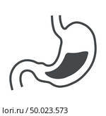 Human stomach isolated icon. Стоковая иллюстрация, иллюстратор Максим Гребешков / Фотобанк Лори