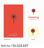 Lollypop  Company Logo App Icon and Splash Page Design. Creative Business App Design Elements. Стоковая иллюстрация, агентство Ingram Publishing / Фотобанк Лори
