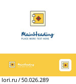 Creative Locker Logo Design. Flat color Logo place for Tagline. Vector Illustration. Стоковая иллюстрация, агентство Ingram Publishing / Фотобанк Лори