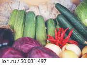 Various kinds of vegetables, displayed in stores. Стоковое фото, агентство Ingram Publishing / Фотобанк Лори