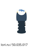 Stun gun icon. Flat color design. Vector illustration. Стоковая иллюстрация, агентство Ingram Publishing / Фотобанк Лори