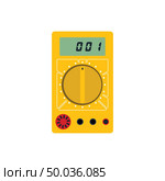 Multimeter icon. Flat color design. Vector illustration. Стоковая иллюстрация, агентство Ingram Publishing / Фотобанк Лори