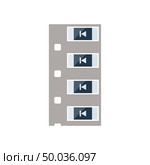 Diode smd component tape icon. Flat color design. Vector illustration. Стоковое фото, агентство Ingram Publishing / Фотобанк Лори